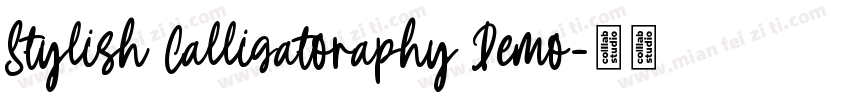 Stylish Calligatoraphy Demo字体转换